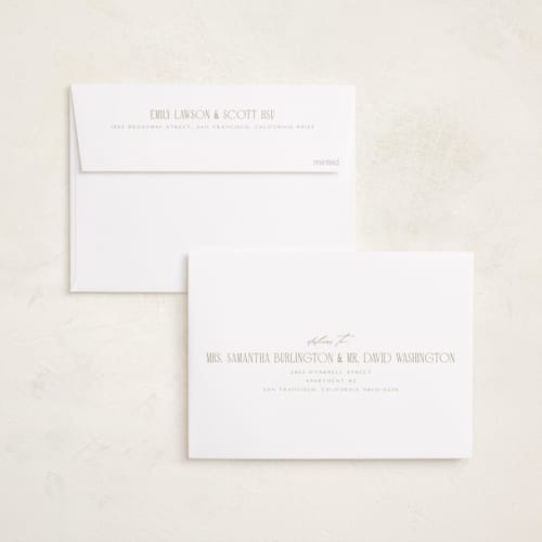 This is a snow photo christmas cards with standard by Ellen Schlegelmilch called stacked serif printing on recycled smooth signature in standard