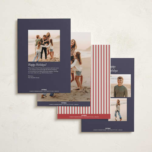 This is a marine photo christmas cards with standard by Chris Griffith called holiday joy and peace printing on recycled smooth signature in standard