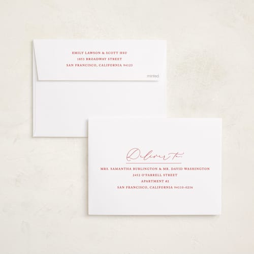 This is a santa suit photo christmas cards with standard by Brooke Chandler called merry gingham printing on recycled smooth signature in standard