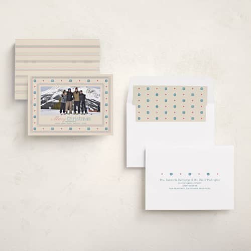 This is a ice photo christmas cards with standard by Erika Firm called saint moritz printing on recycled smooth signature in standard