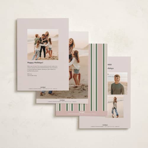This is a sugar plum photo christmas cards with standard by Morgan Kendall called viewfinder printing on recycled smooth signature in standard