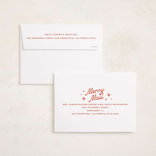 This is a candy cane photo christmas cards with standard by Ekko Studio called nostalgia printing on recycled smooth signature in standard