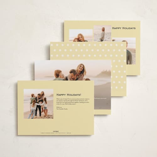 This is a halo photo christmas cards with standard by Jenna Holcomb called glow printing on recycled smooth signature in standard