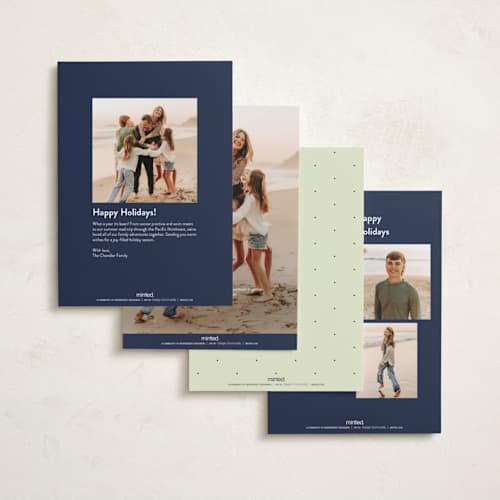 This is a antique photo christmas cards with standard by Ani Somi called lovely joy printing on recycled smooth signature in standard