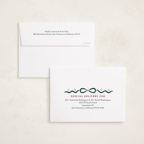 This is a holly berry photo christmas cards with standard by Rachel Mattern called good tidings & great joy printing on recycled smooth signature in standard