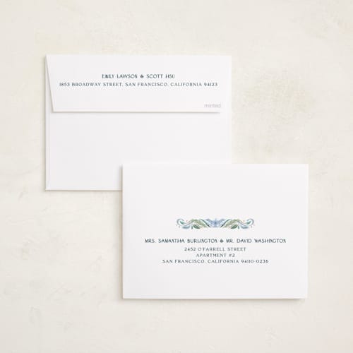 This is a frost photo christmas cards with standard by Paper Sun Studio called charming dove border printing on recycled smooth signature in standard