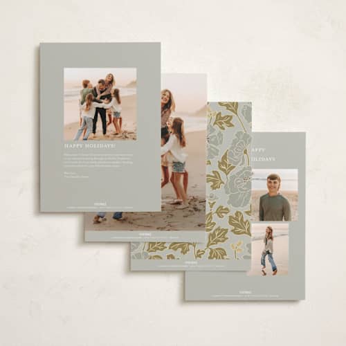 This is a glacier photo christmas cards with standard by Tara Grangroth called christmas poppies printing on recycled smooth signature in standard
