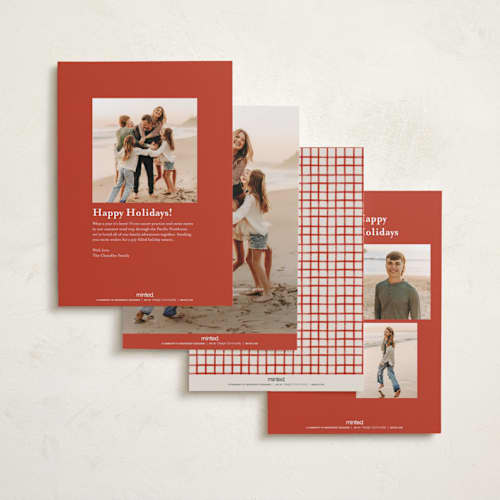 This is a eggnog photo christmas cards with standard by Leah Bisch called outlined printing on recycled smooth signature in standard