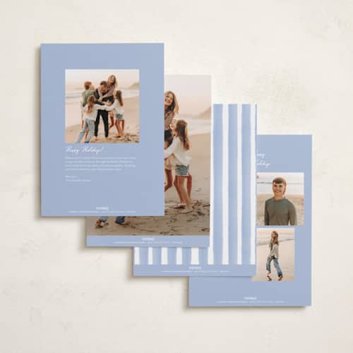 This is a mistletoe sky photo christmas cards with standard by Grae called a court of peace printing on recycled smooth signature in standard