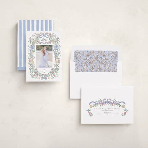 This is a mistletoe sky photo christmas cards with standard by Grae called a court of peace printing on recycled smooth signature in standard