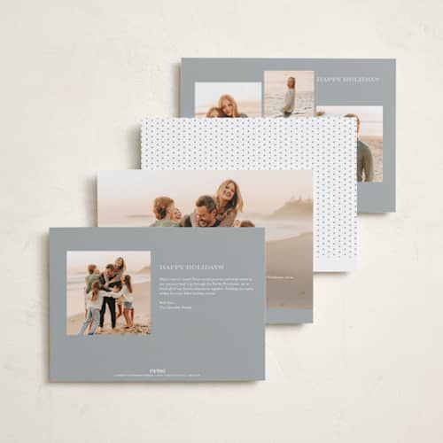 This is a sugar photo christmas cards with standard by Carolyn MacLaren called classic coast printing on recycled smooth signature in standard
