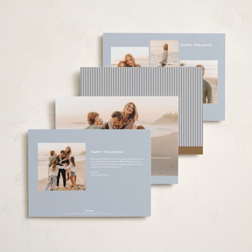 This is a frost photo christmas cards with standard by Paper Raven Co. called script song printing on recycled smooth signature in standard