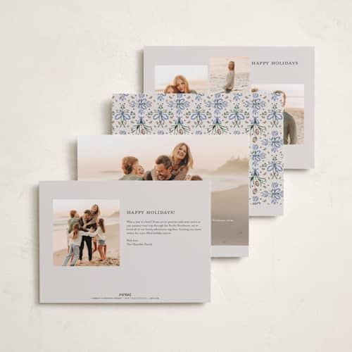 This is a spruce photo christmas cards with standard by Paper Sun Studio called festive folk frame printing on recycled smooth signature in standard