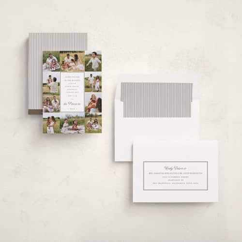 This is a gingerbread photo christmas cards with standard by Emily Betts called ten printing on recycled smooth signature in standard