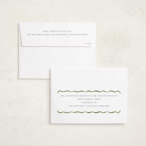 This is a fern photo christmas cards with standard by Chris Griffith called holiday fringe printing on recycled smooth signature in standard