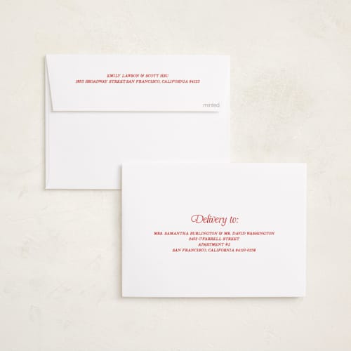 This is a peppermint photo christmas cards with standard by Pati Cascino called billa printing on recycled smooth signature in standard