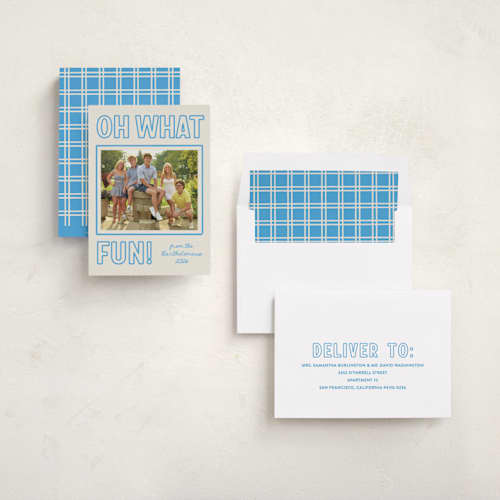 This is a polar photo christmas cards with standard by Kacey Kendrick Wagner called fun outline printing on recycled smooth signature in standard