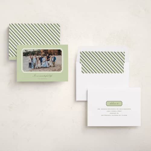 This is a jade photo christmas cards with standard by Sara Hicks Malone called dreamy printing on recycled smooth signature in standard