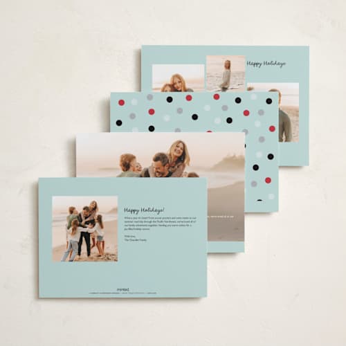 This is a glacier photo christmas cards with standard by chocomocacino called uguisu printing on recycled smooth signature in standard