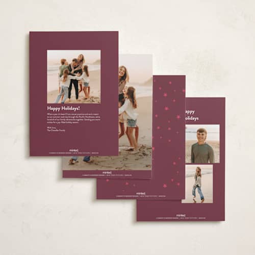 This is a fig photo christmas cards with standard by Alston Foster called holiday wonder printing on recycled smooth signature in standard