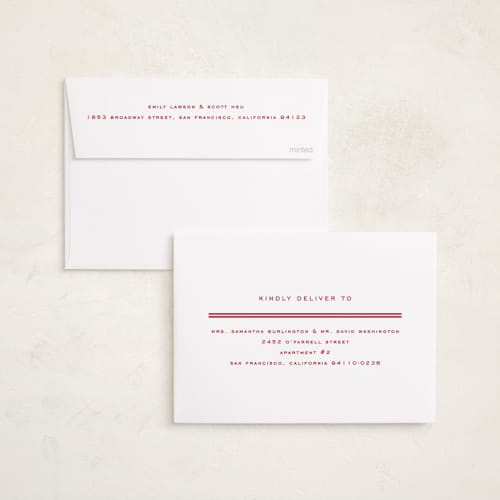 This is a berry photo christmas cards with standard by Stacey Meacham called modern decor printing on recycled smooth signature in standard