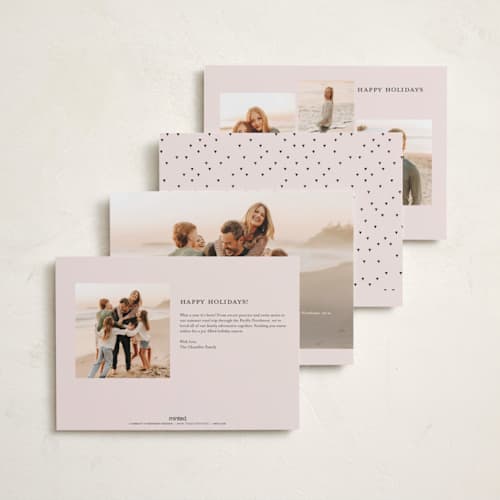 This is a snow photo christmas cards with standard by Up Up Creative called handwritten note printing on recycled smooth signature in standard