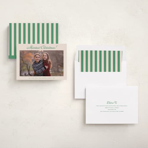 This is a lime photo christmas cards with standard by Carolyn MacLaren called having fun printing on recycled smooth signature in standard