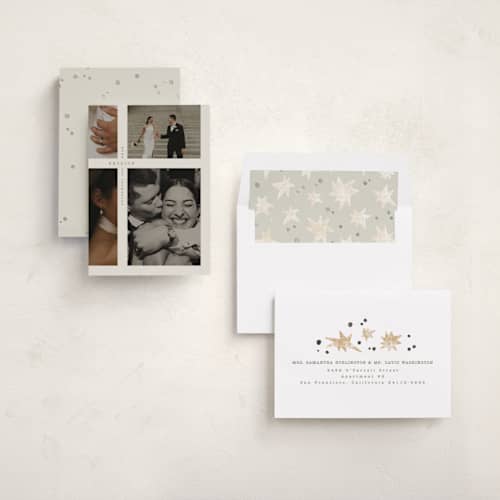 This is a cream photo christmas cards with standard by Anastasia Makarova called extra details printing on recycled smooth signature in standard