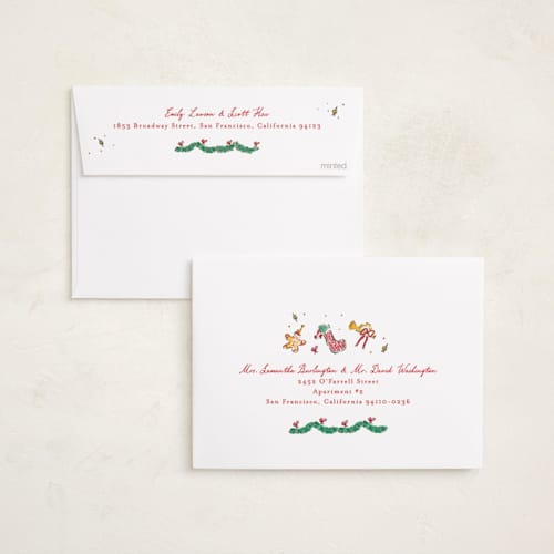 This is a cookie dough photo christmas cards with standard by Sarah Rosenthal called oh christmas tree printing on recycled smooth signature in standard