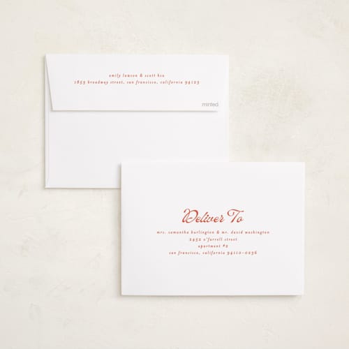 This is a peppermint photo christmas cards with standard by Ashley Iwafuchi called merry cheer printing on recycled smooth signature in standard