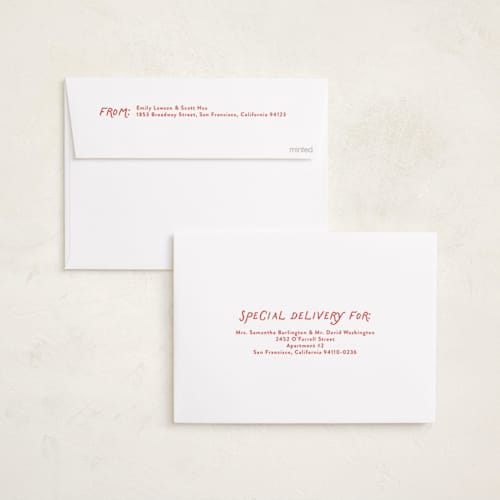This is a peppermint photo christmas cards with standard by Olivia Williams called picnic printing on recycled smooth signature in standard