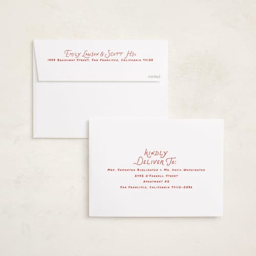 This is a snow photo christmas cards with standard by Everett Paper Goods called dolce printing on recycled smooth signature in standard