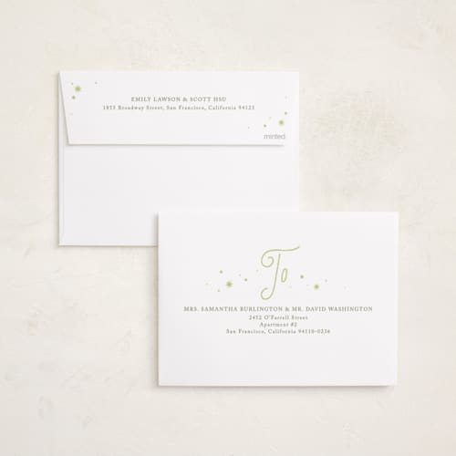 This is a pistachio photo christmas cards with standard by Kate Ahn called cafe printing on recycled smooth signature in standard