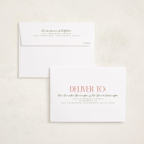 This is a wintermint photo christmas cards with standard by Vera Lim called pace printing on recycled smooth signature in standard