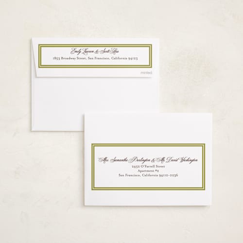 This is a chartreuse photo christmas cards with standard by Megan Davis called bari printing on recycled smooth signature in standard