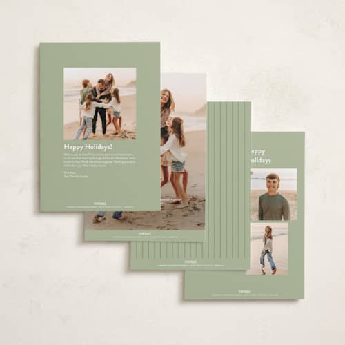 This is a snow photo christmas cards with standard by Pippa Shaw called purest printing on recycled smooth signature in standard