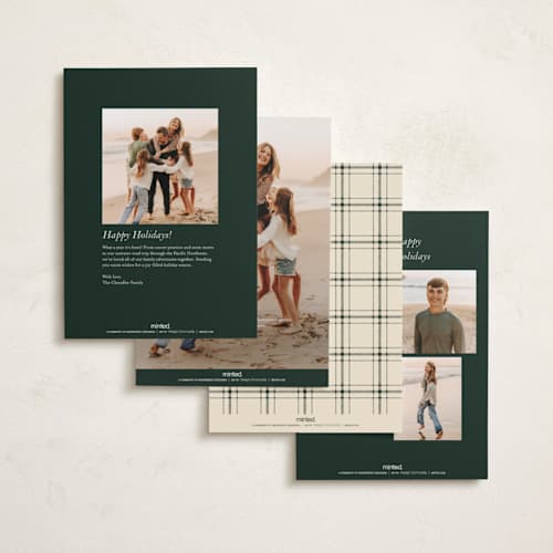 This is a pine photo christmas cards with standard by Annie Clark called perfectly framed printing on recycled smooth signature in standard