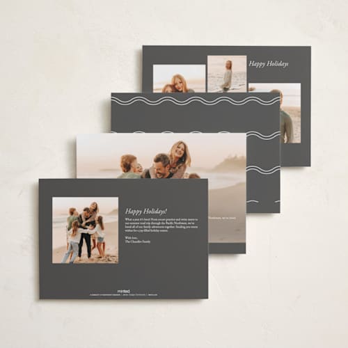 This is a snow photo christmas cards with standard by Nicole Walsh called scenic printing on recycled smooth signature in standard