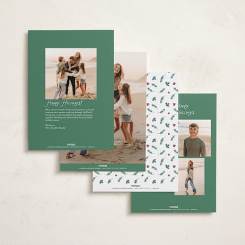 This is a snowflake photo christmas cards with standard by Deynaaz Daraei called pierrons-rouret printing on recycled smooth signature in standard