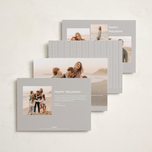This is a snow photo christmas cards with standard by Amy Kross called turner printing on recycled smooth signature in standard