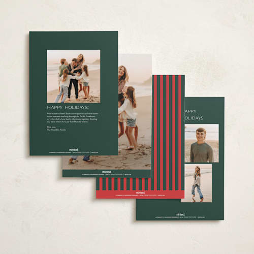 This is a elf socks photo christmas cards with standard by Jackie Crawford called vintage classic printing on recycled smooth signature in standard
