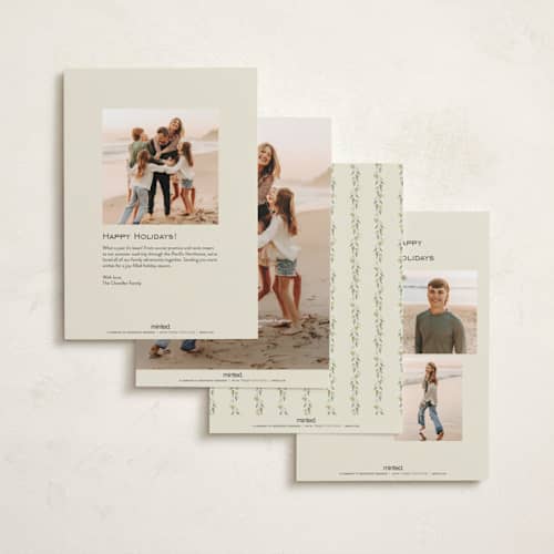 This is a candle light photo christmas cards with standard by Bayberry Kate called bethlehem crest printing on recycled smooth signature in standard