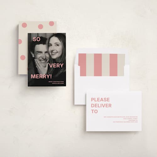 This is a bubblegum photo christmas cards with standard by Kercia Jane called so much fun printing on recycled smooth signature in standard