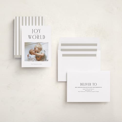 This is a ice photo christmas cards with standard by Christy Hy Lee called the modern printing on recycled smooth signature in standard