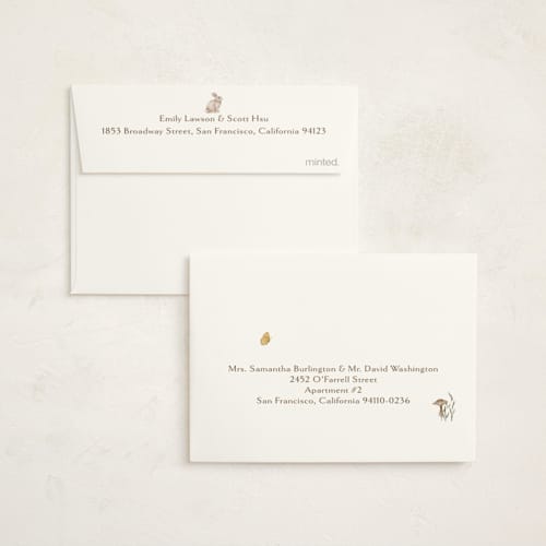 This is a bluebell kids thank you cards with standard by Megan Davis called garden printing on strathmore in standard