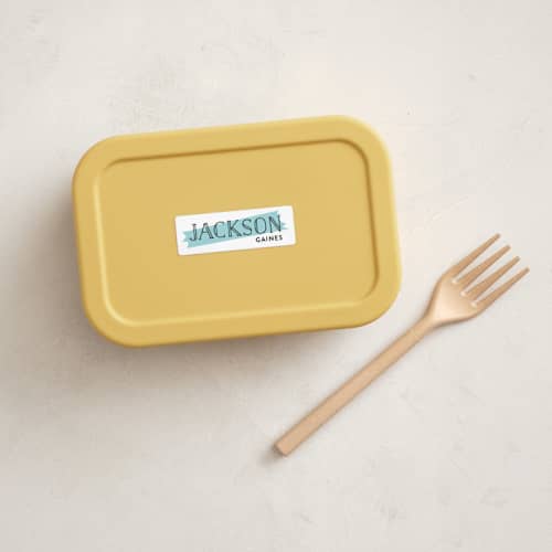 This is a sea name labels with standard by Abby Munn called make your mark printing on waterproof sticker paper in sticker