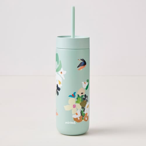 This is a mint chip new by Caryn Owen called birds of paradise in standard