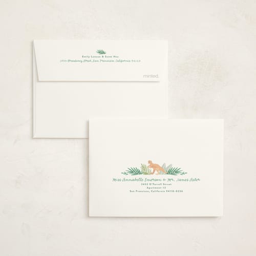 This is a graphite kids thank you cards with standard by Alethea and Ruth called dino friends printing on strathmore in standard