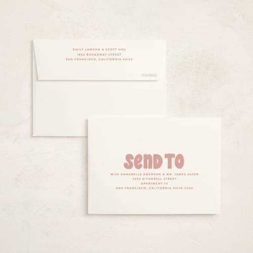 This is a bubble gum kids thank you cards with standard by Jen Owens called a big one printing on strathmore in standard