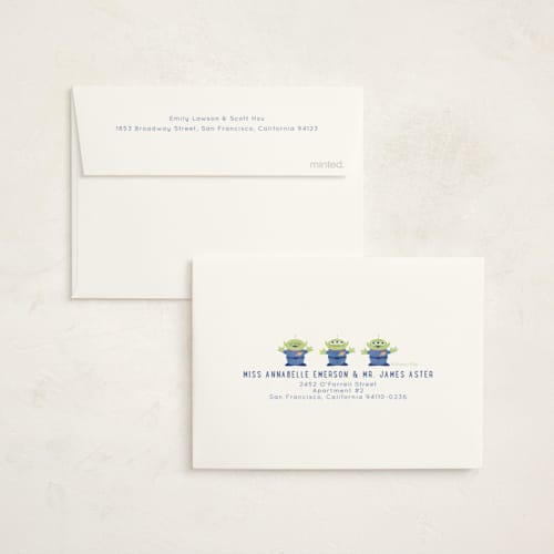 This is a bluebell kids thank you cards with standard by Sabrin Deirani called disney and pixar's lightyear printing on strathmore in standard